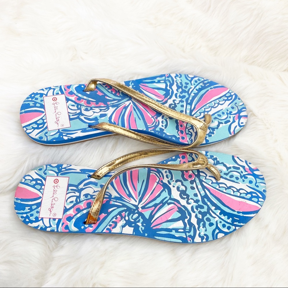 Lily Pulitzer for Target flip flops sandals